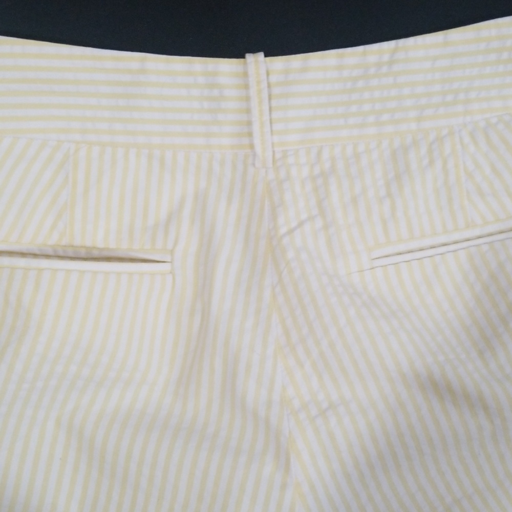 J.Crew striped yellow and white shorts. - Picture 5 of 8